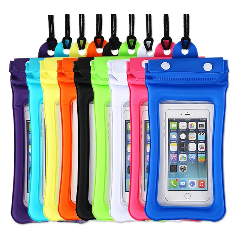 Floating airbag transparent PVC mobile phone waterproof bag drifting beach waterproof bag wholesale touch screen mobile phone waterproof case