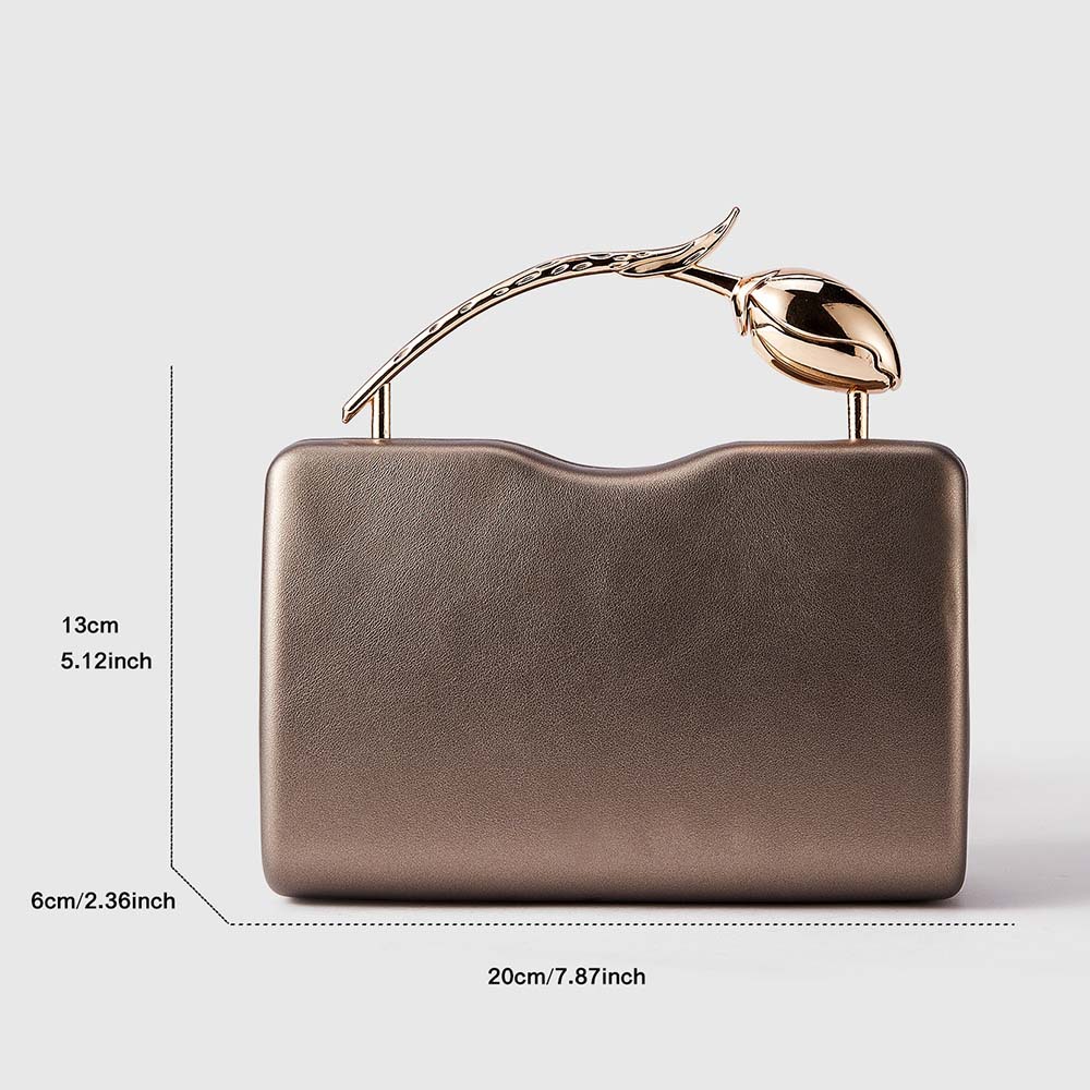 Dames crossbody tas van pu leer met rozen ontwerp clutch_voghion.com