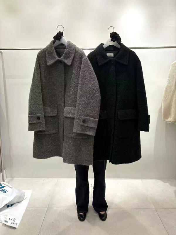 【预售】韩国东大门woodsage秋冬新款高品质简约宽松羊毛大衣外套|undefined