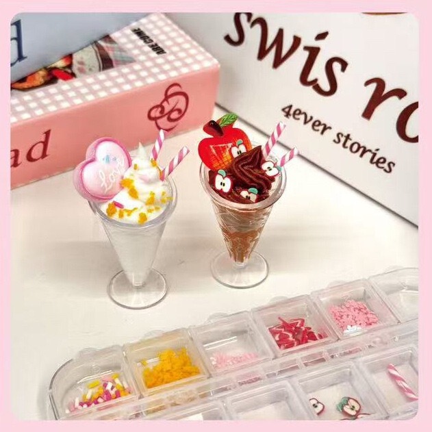 クリエイティブ DIY コーンスモールセラーモデル食品おもちゃミニチュアアイスクリーム手作りままごと子供の教育玩具|undefined