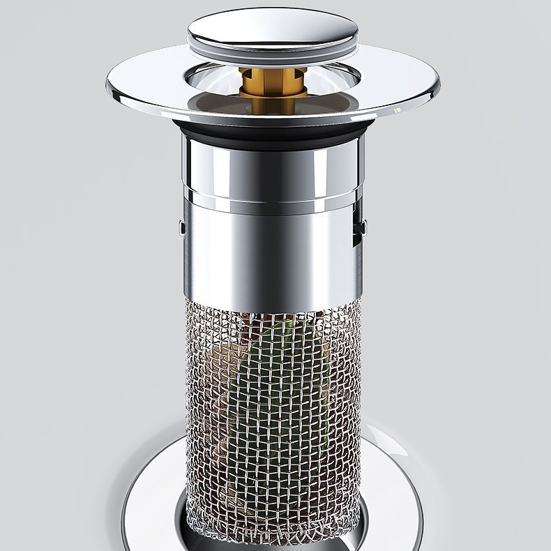 洗面器 洗面器漏れ栓 洗面器バウンスコア プッシュ式付属品 防臭フィルター 汎用排水フィルター|undefined