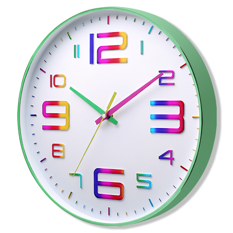 Reloj de pared silencioso de 30cm, diseño moderno 3D