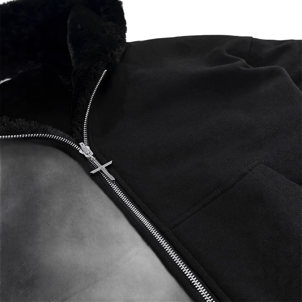 Nuova felpa con cappuccio reversibile autunno e inverno, stampa leopardata retrò, con cerniera e cappuccio, ampia._voghion.com