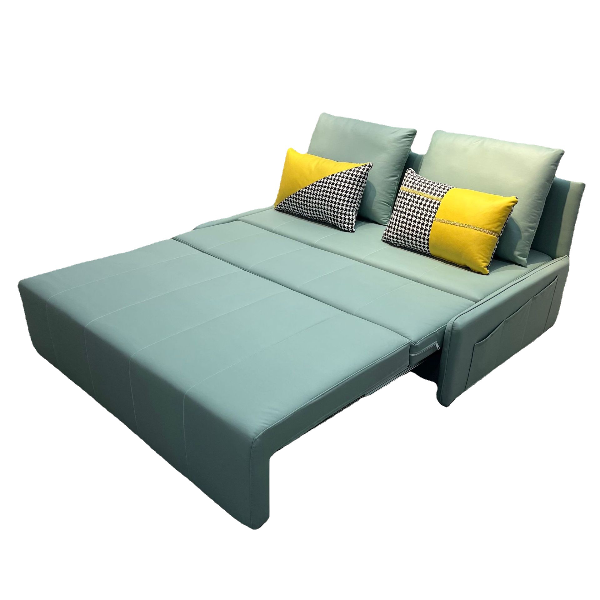 Sofá cama multifuncional de casa pequeña sin lavar tela de tecnología de almacenamiento doble sofá simple moderno
