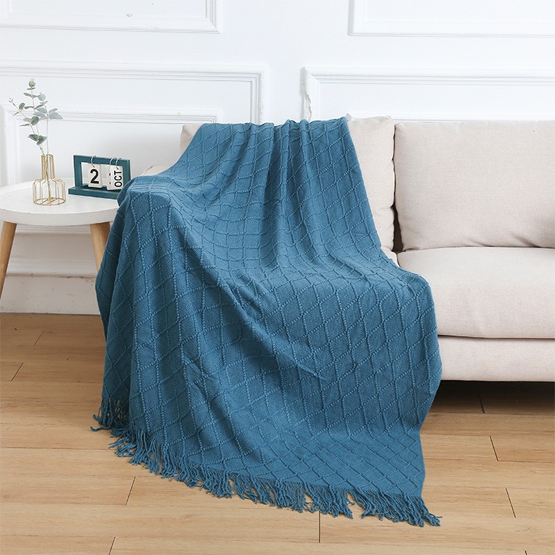 Mantras de diamante de lujo ligero simple invierno grueso cuatro estaciones mantas de oficina general siesta mantas mantas sofá mantas