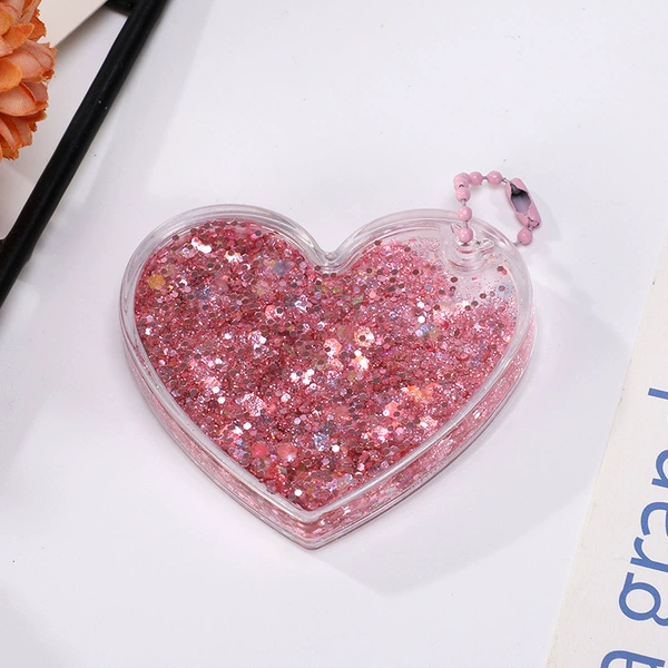 Pink love flow sand contains bead chains