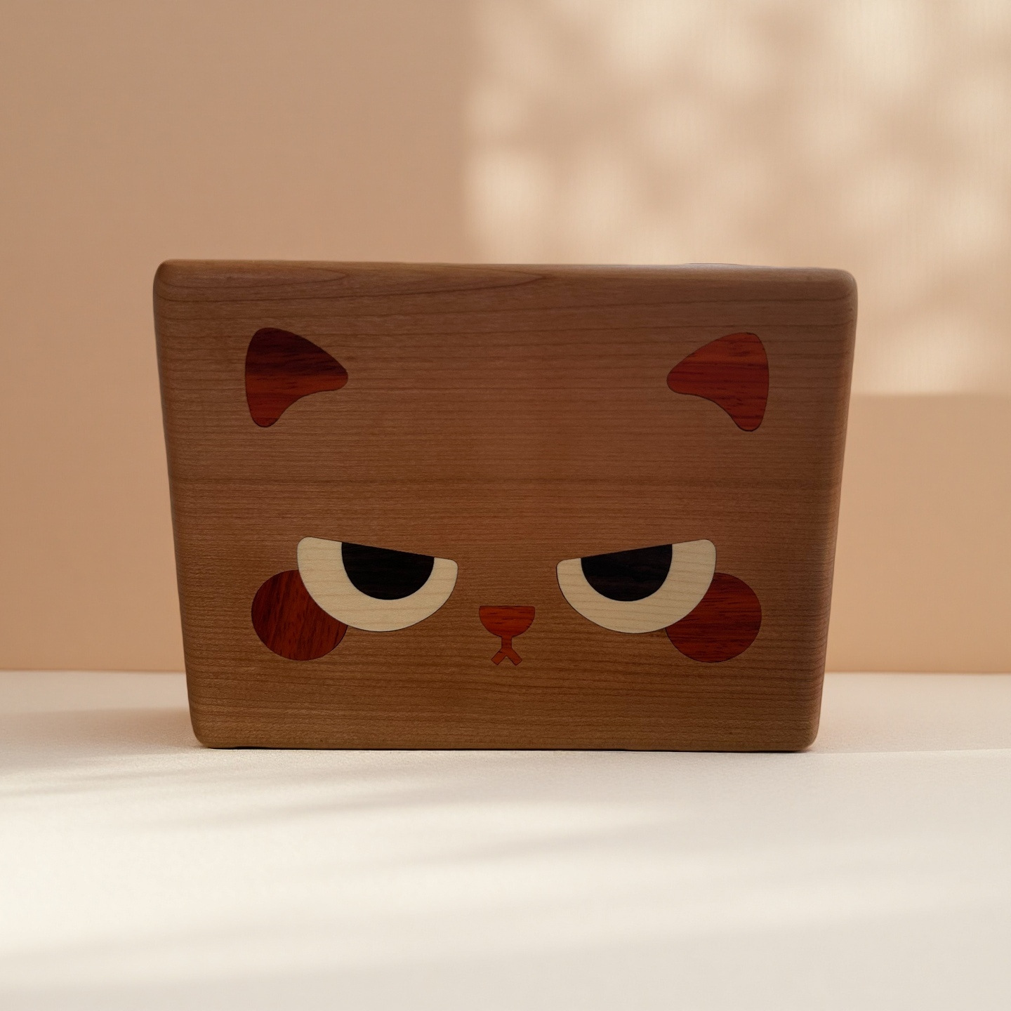 벚나무 고양이 모양 수납함 [가로 20cm x 높이 15cm]