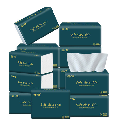 Household 60 packs of paper towels, full box of removable facial tissues and napkins, wholesale wood pulp toilet paper, affordable packaging
