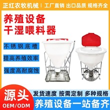 正红养殖直营干湿喂料器规格价格 干湿料槽型号 干湿喂料器