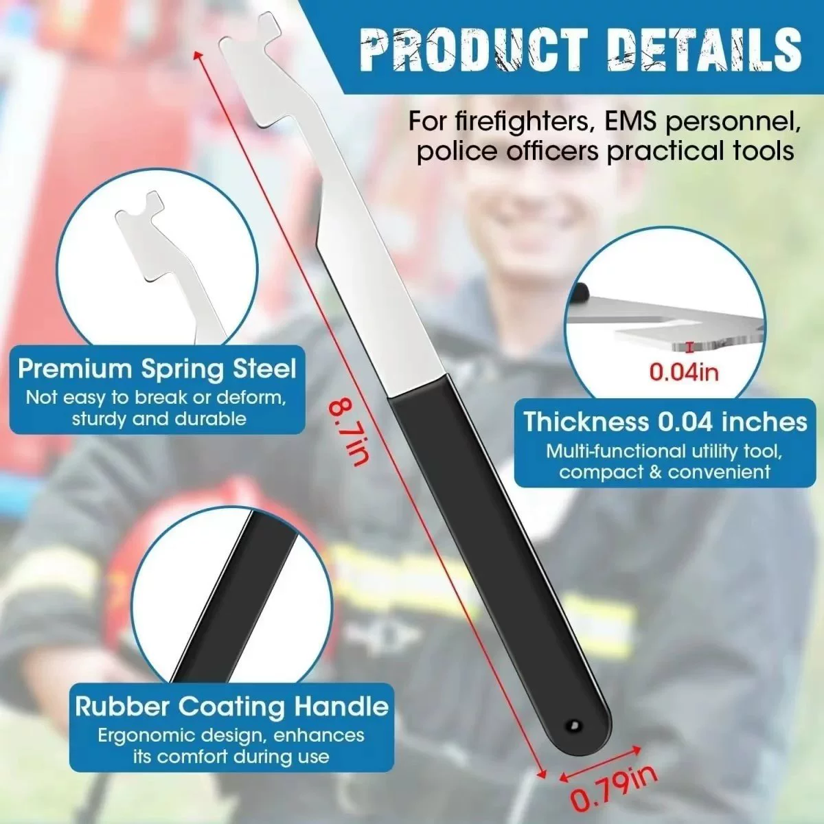 Многофункциональный противопожарный инструмент Дверной шов Инструмент Многофункциональный рычаг Бытовые ручные инструменты Ручные инструменты Бытовые ручные инструменты