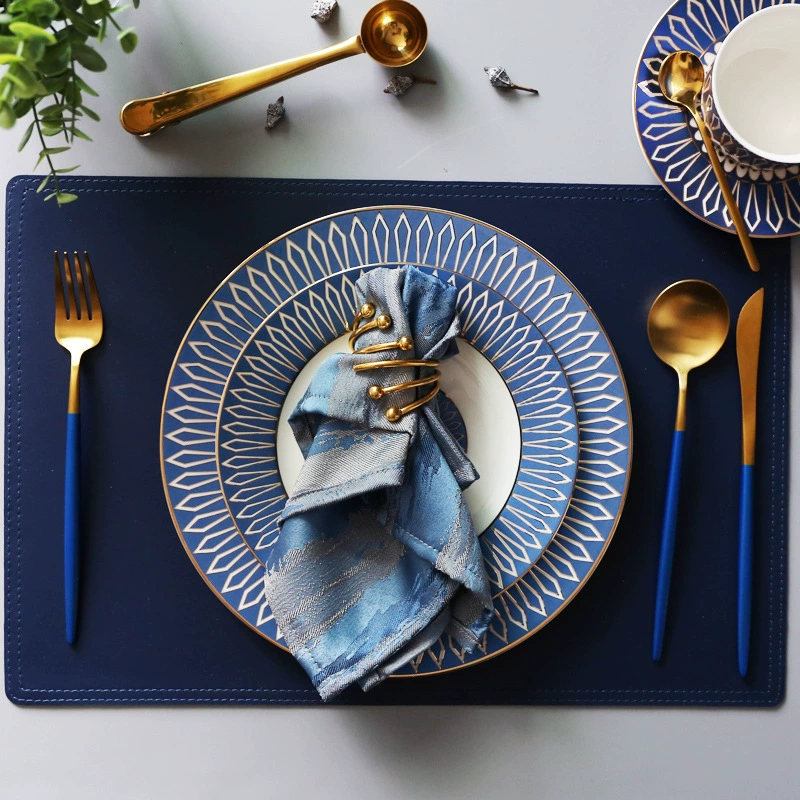 Villa, dinner plate, tableware, set, European style, light luxury style