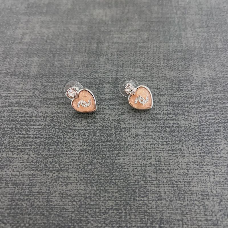 25p Xiaoxiang 新作春夏秋新作ブルーラブダブルcネックレスイヤリングレディース樹脂ダイヤモンドデニムブルーイヤリング|undefined