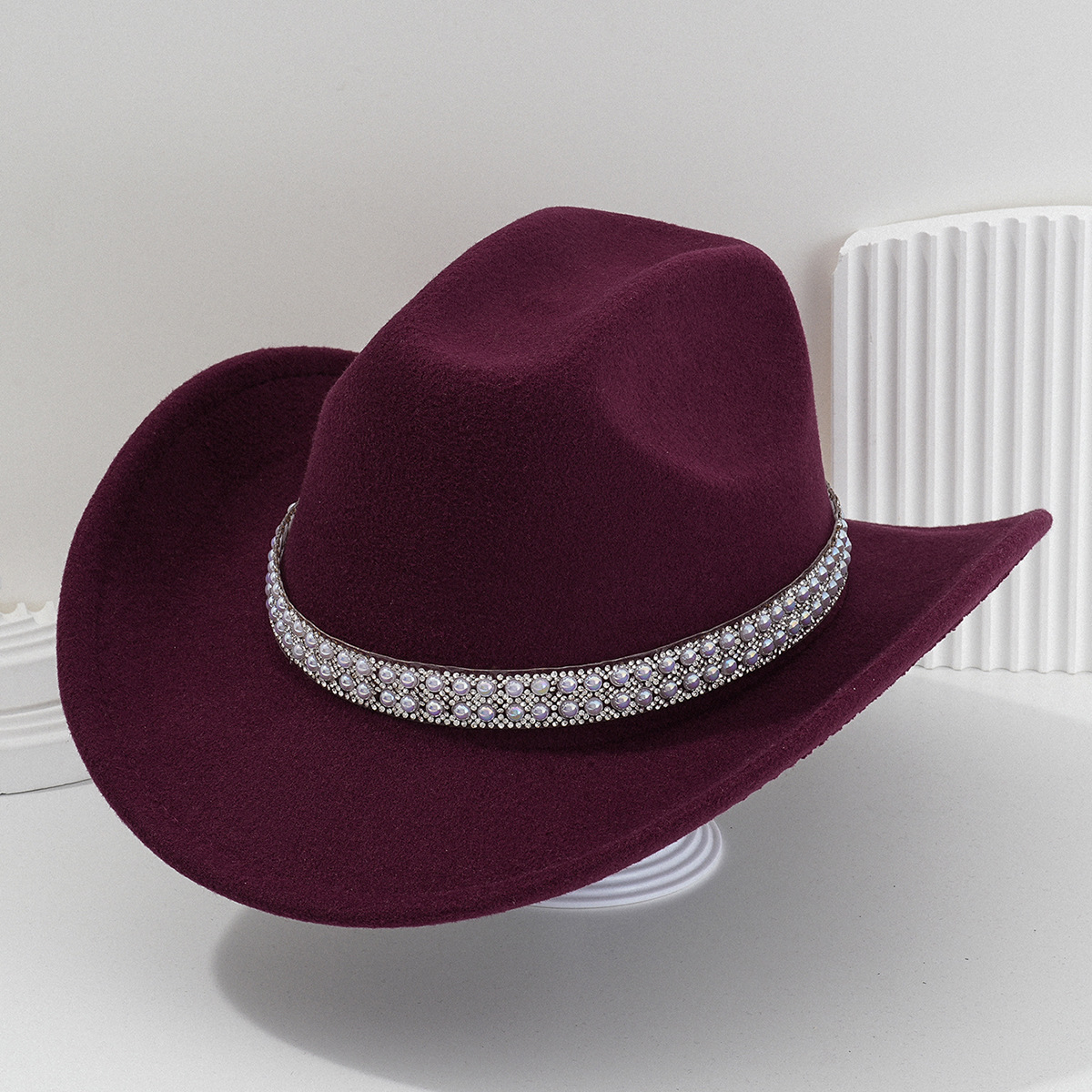 Sombrero de Vaquero para Novia de Poliéster Térmico para Bodas y Conciertos image 14