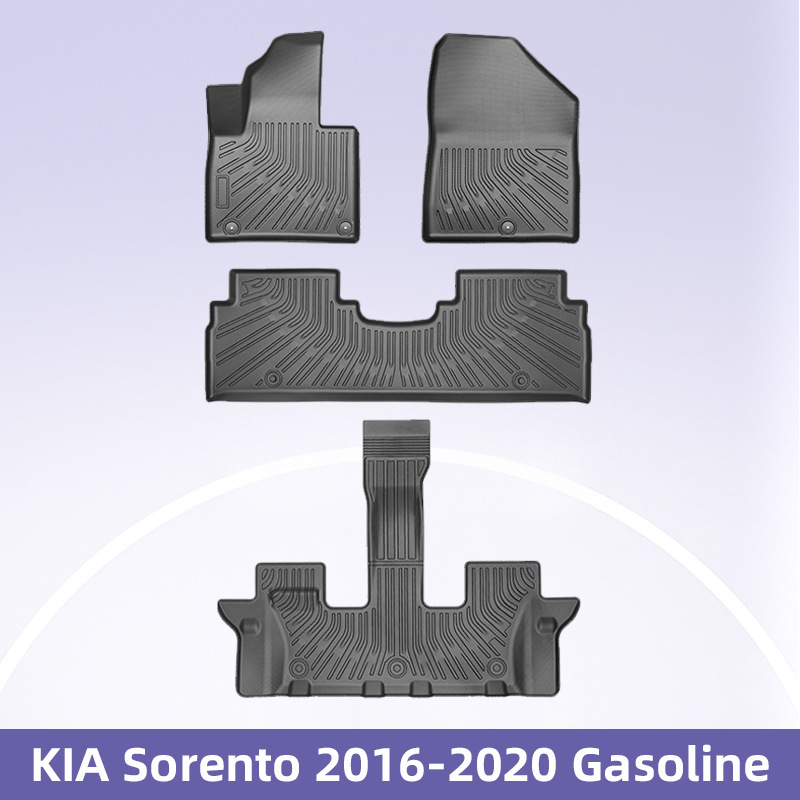 Aplicable a KIA Sorento2016 - 2020 combustible 3D todo el tiempo material TPE cojín de pie cojín de colateral