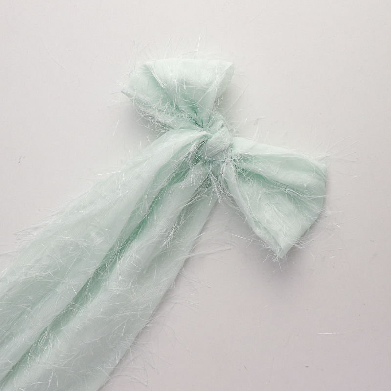 Día de la madre de siete colores 520 nuevos productos tela de gasa con borlas francesas lazo floristería decoración de bricolaje material floral