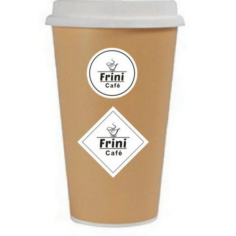 Cartoon waterproof disposable coffee tea cup