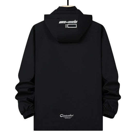 New Student Hooded Warm Jacket Men's Removable Hat fleece-lined Rabbit Velvet Jacket Loose Casual plus size Top