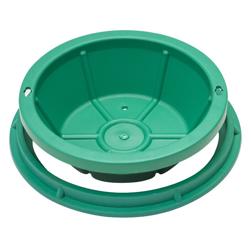 VLEN PE绿化草坪井盖 圆形植草下沉式井盖草盆安全防坠井盖