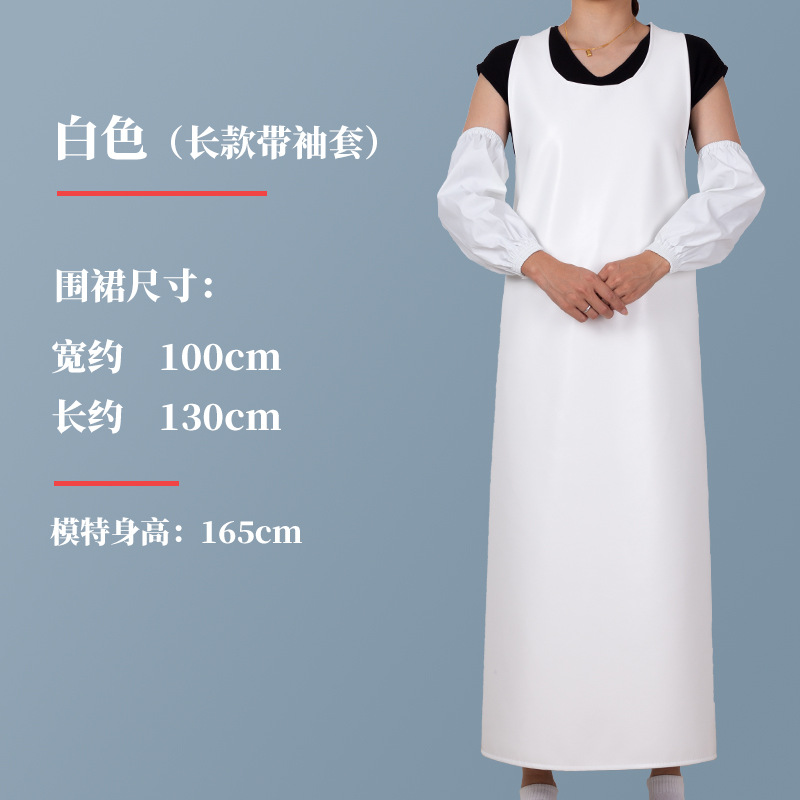 Chaleco delantal material de cuero PU impermeable a prueba de aceite ropa de trabajo antisucio cocina comedor logo delantal personalizado especial