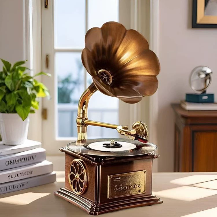 Профессиональный Bluetooth-аудио мини-ретро-граммофонный сабвуфер для проигрывателя виниловых пластинок LP, высококачественный проигрыватель