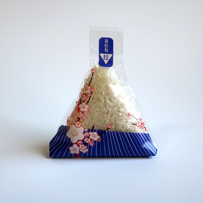 饭团袋，梅花紫三角饭团袋