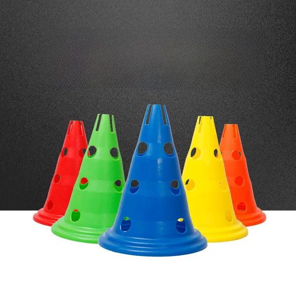30cm with hole logo bucket football training ice cream barrel obstacle barrel training cone roadblock taekwondo equipment and equipment