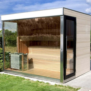 European Outdoor Contemporary Panoramic Traditional Sauna Room Cedar Sauna Room