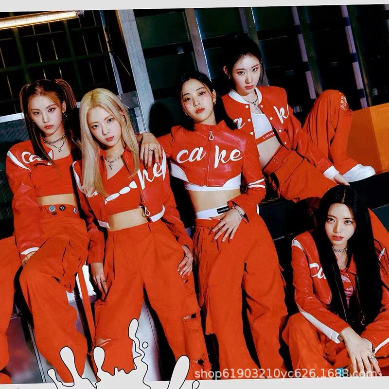 Itzy поющая одежда, костюм для джазового танца, костюм для взрослых, kpop, одежда для выступлений группы для девочек, женская современная мода, жизненная сила молодости