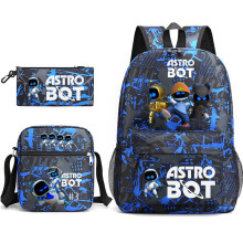跨境新品ASTRO/ BOT三件套书包男女学生校园大容量双肩