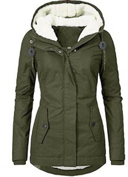 [al contado el mismo día] ropa de algodón transfronteriza europa, Estados unidos, otoño e invierno nuevas chaquetas de mujer, chaquetas de desplazamiento de media y larga duración más chaquetas de terciopelo image 15