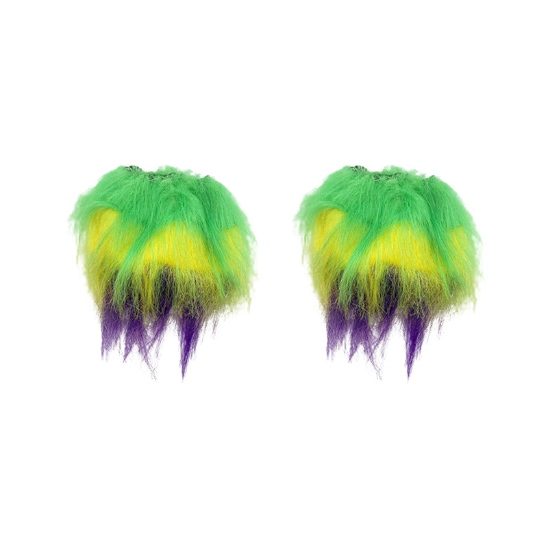 Explosiones transfronterizas de carnaval correa de pelo tricolor plumas buckle bandera falda set fiesta accesorios de maquillaje