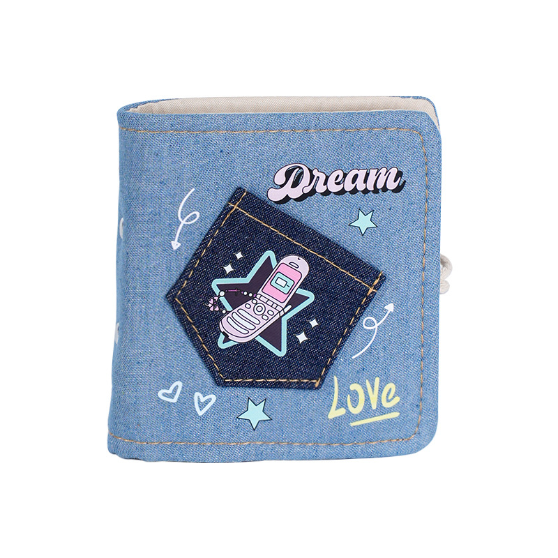 Nuevo libro de tarjetas de cuadrícula de primera casa de mezclilla y2k de alto valor retro mini álbum de fotos portátil Idol pequeño libro de almacenamiento de tarjetas