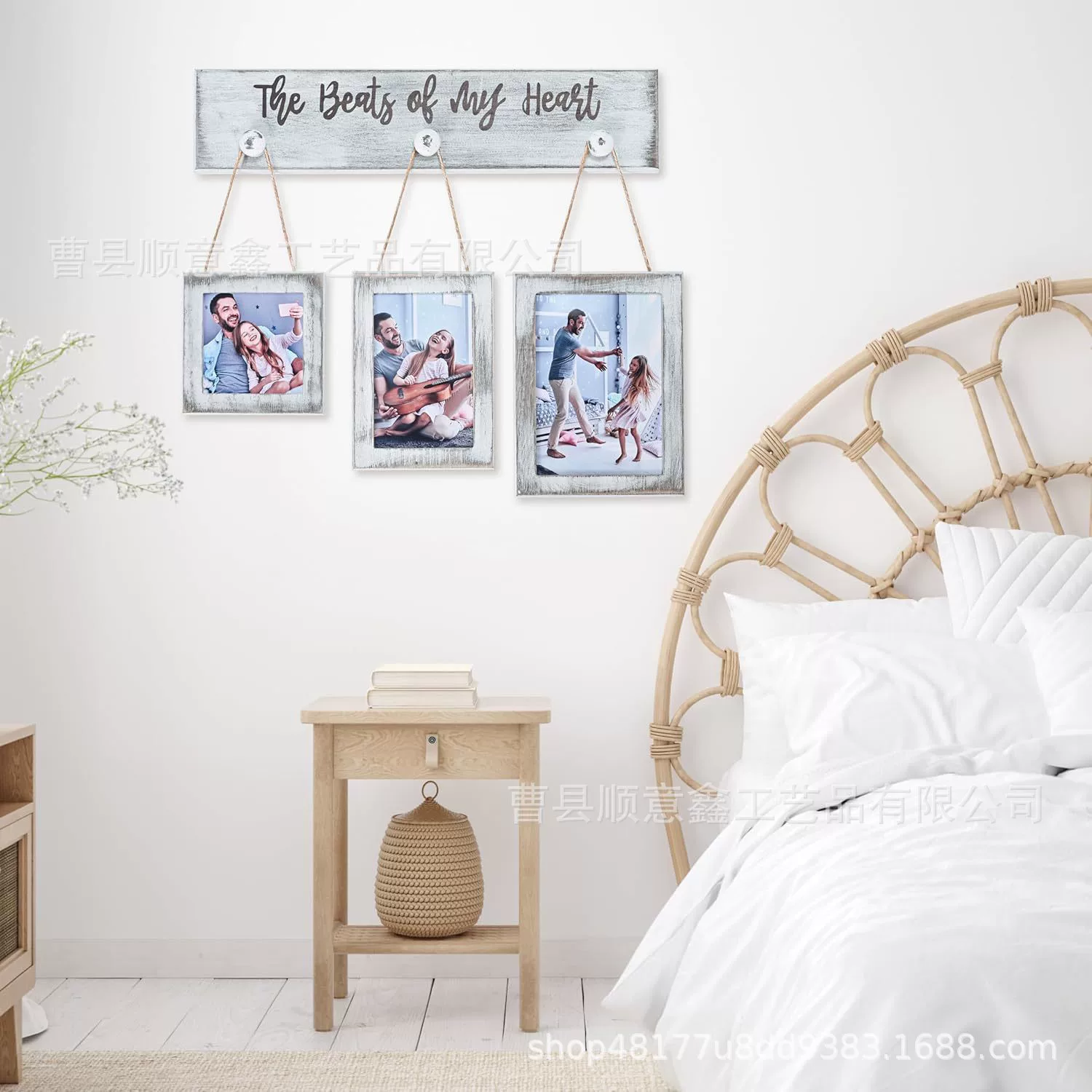 Деревянная настенная фоторамка деревянный дверной знак для гостиной декоративная роспись фоторамка для украшения спальни