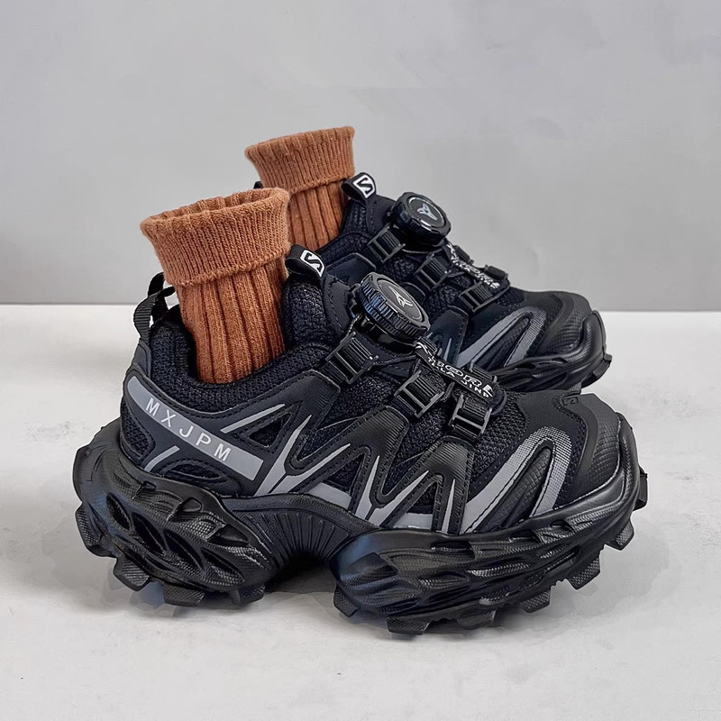 Demi-season children's black lightweight universal running sneakers…