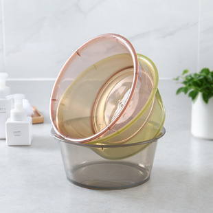 Transparent washbasin washing basin household large capacity plastic simple thickened durable student dormitory washing plastic basin