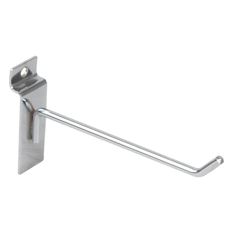 Venta al por mayor negrita ranura gancho de tablero colgante gancho de tablero universal gancho de teléfono móvil joyería estante gancho plata ranura gancho de tablero de pared