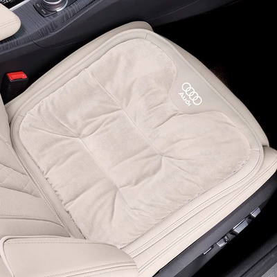 car cushion winter | Seat cushion, seat cover - audi-flannel-cushion-creamy-white-front-row-1-pack