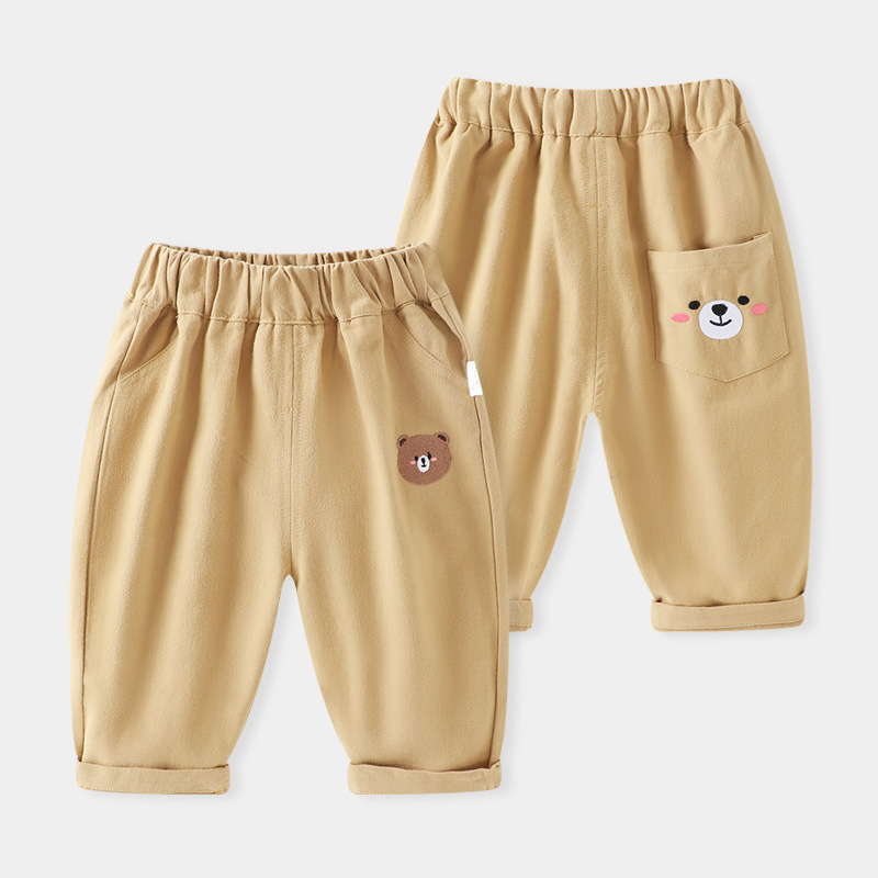 新しい男の子漫画ロングパンツ春服春と秋子供女の子カジュアルパンツベビーベビー子供服プリント|undefined