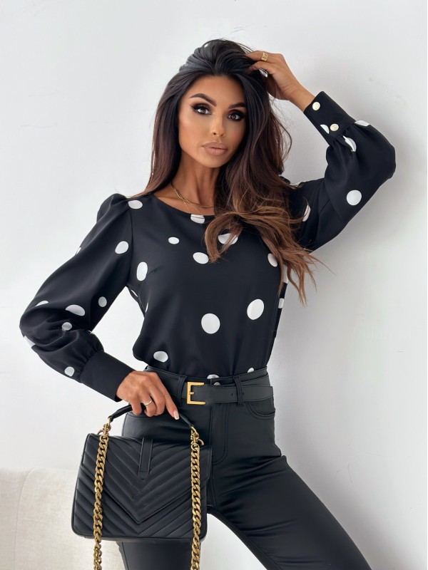 Women's Blouse Long Sleeve Blouses Printing Elegant Polka Dots display picture 2