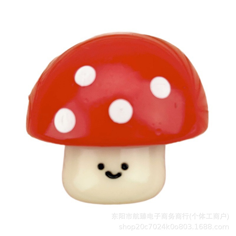 El pequeño libro rojo con la misma sonrisa hongos rojos pellizcamiento de juguetes de descompresión de simulación de alimentos para jugar artefactos de descompresión de cabina explosiva image 5