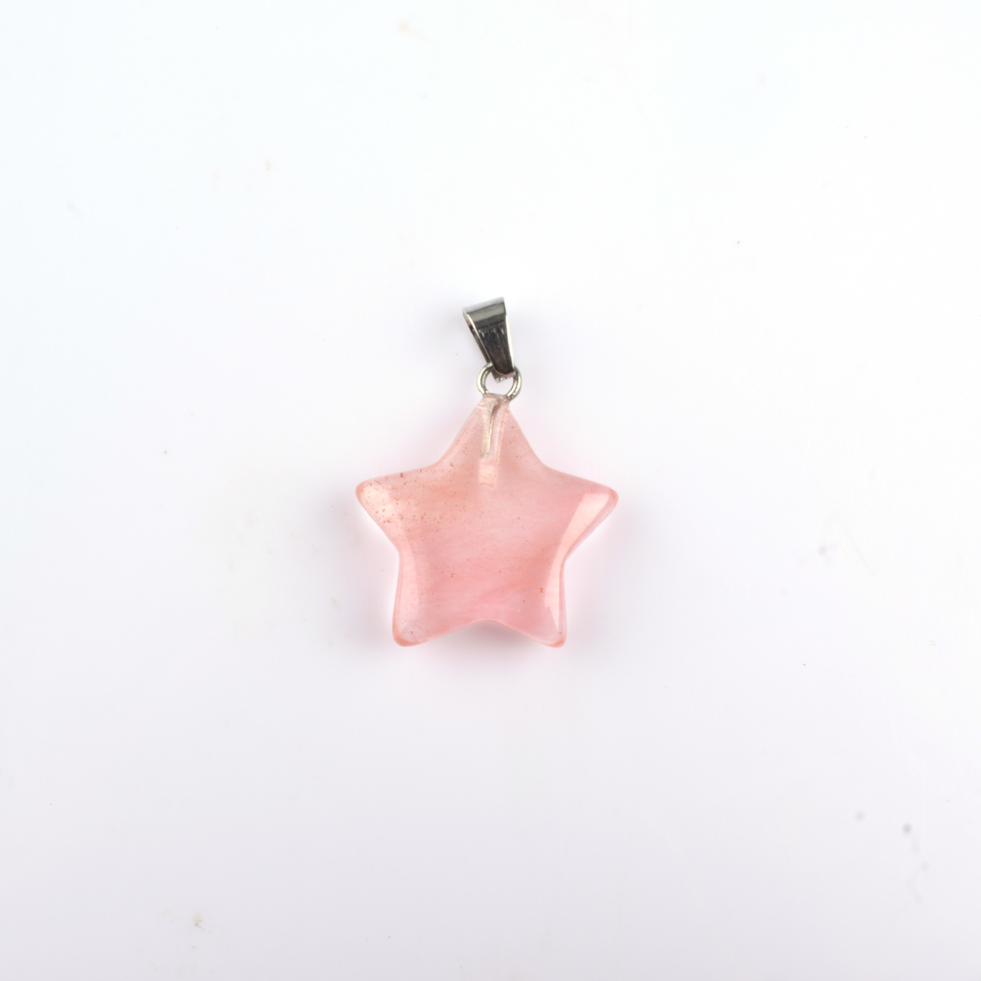 Colgante de piedra de estrella de color natural colgante de amatista de estrella de color pentagramas colgante de estrella de cielo colgante DIY joyas artículos