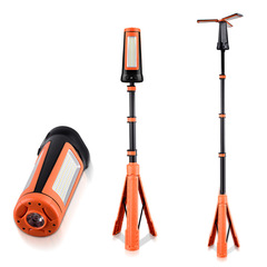 新しい 3 ページ 2 メートルスタンドタイプキャンプライト強力な光 4500LM 充電 9000 mAh 長寿命作業灯