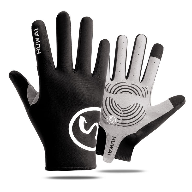 Outdoor cycling gloves plus long mountaineering training breathable, non-slip and shock-proof mountain bike_maomaolike.com