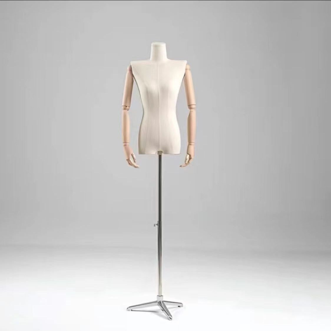 Modelo de busto femenino accesorios hombros planos estante de ropa de estilo coreano estante de ventana maniquí estante de exhibición de cuerpo humano