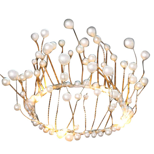 Princess Crown Cake Decoration Lace Queen Plastic Alloy Pearl Crown Cake Ornaments Bridal Cake Decoration