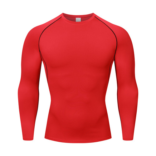 Cross-border sports quick-drying tight fitness top for men outdoor running yoga training high elasticity base layer basketball suit set