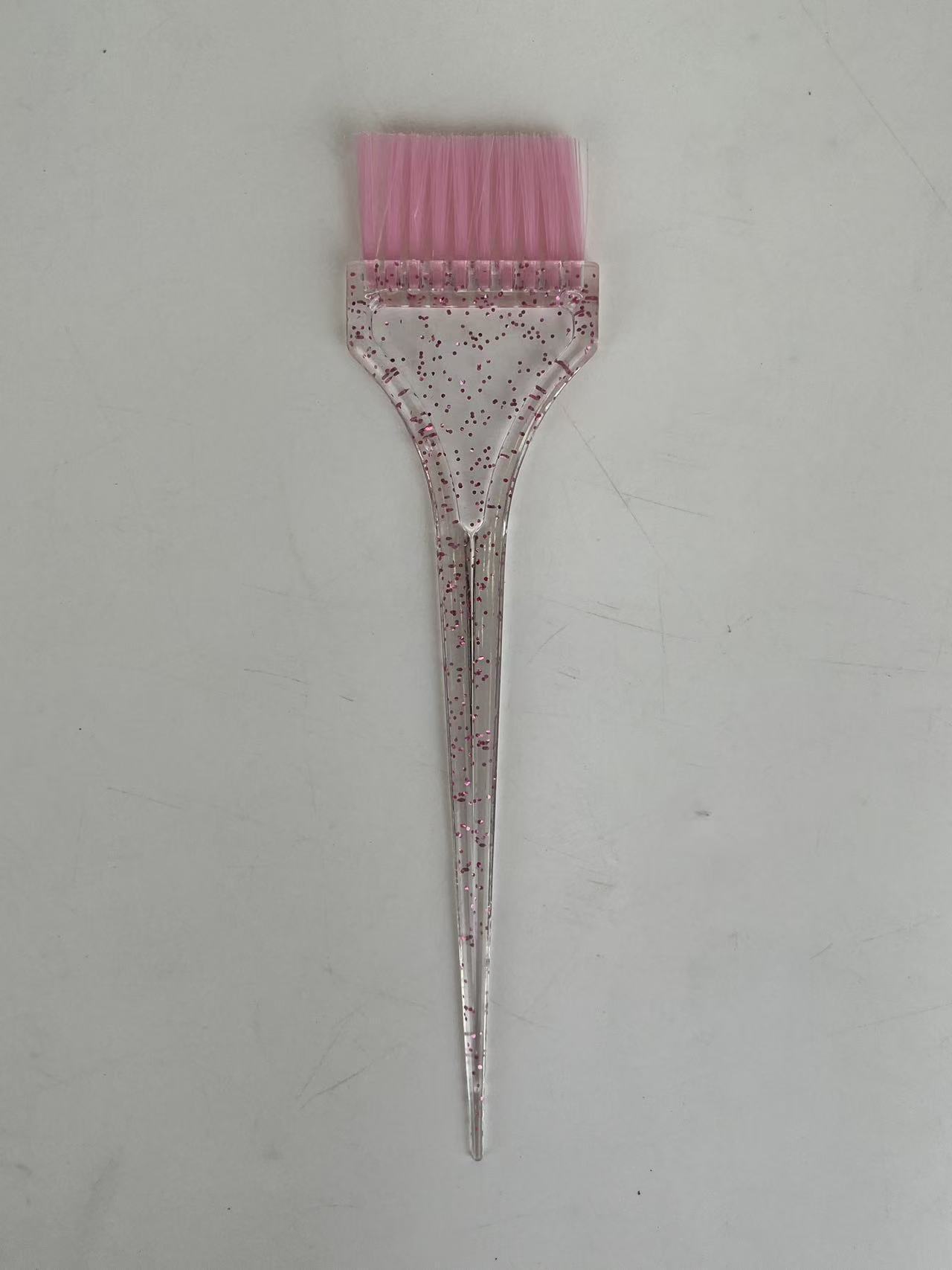 Casa de peluquería brillante pincel de teñido de quemado peluquería salón de peluquería cabello blando cepillo de aceite de color mango transparente cepillo de enfermería image 7