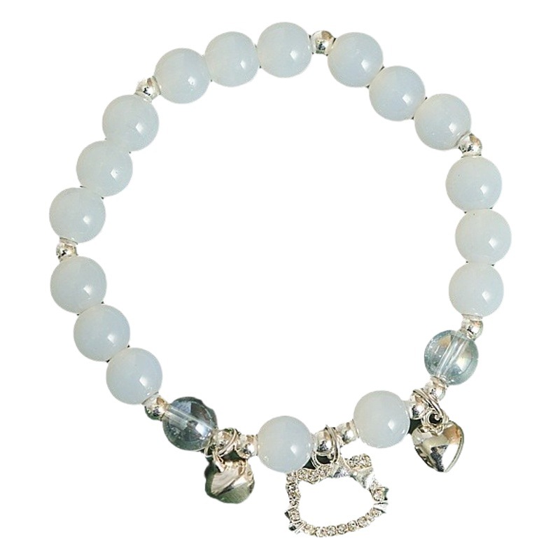 Yiwu pequeña pulsera de productos básicos de las niñas de alta calidad Moonstone pulsera nuevo estilo chino pulsera artística novias regalo