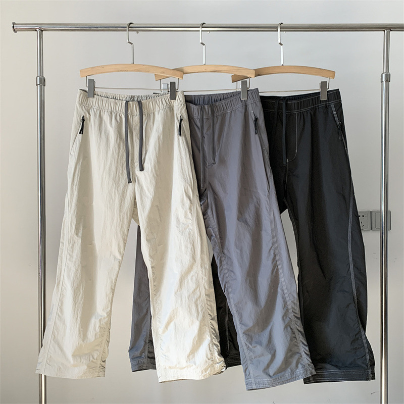 Gwd0 Series Outdoor Camping Windproof Tear-Resistant Loose Casual Pants for Men and Women, Waterproof Functional Wide-Leg Pants