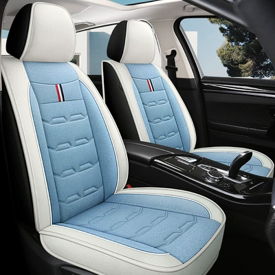 Linen Car Seat Cushion All-Inclusive — Four Seasons Pad